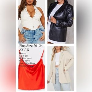 LIVE SHOW! 5pm tonight. Trendy style NWT & EUC plus size only 2X-3X 20-24